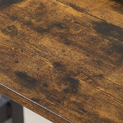 Ensemble de table à manger, ensemble de table de bar en bois, table de cuisine avec 2 bancs - 3 pièces