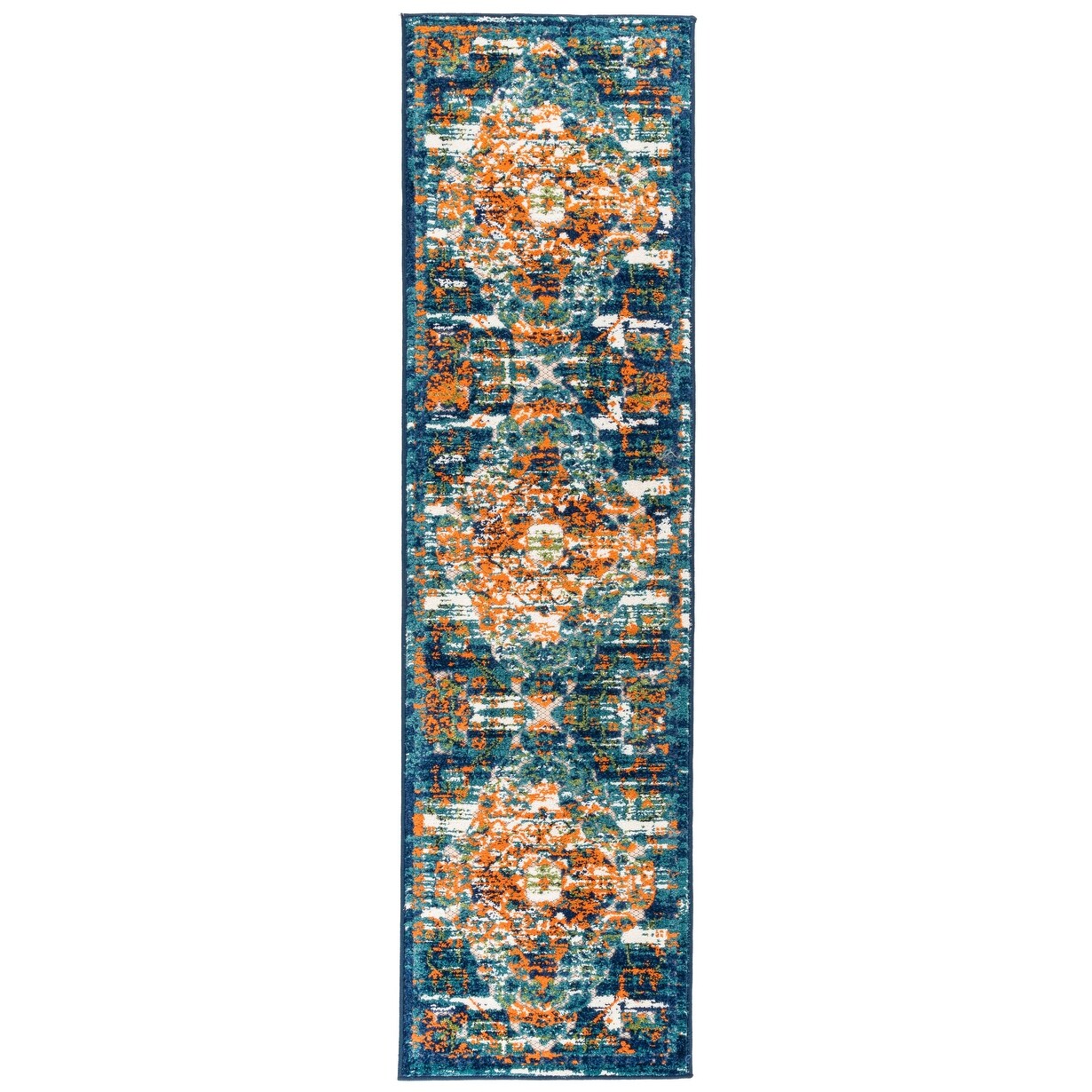 World Rug Gallery Distressed Traditional Indoor/Outdoor Area Rug