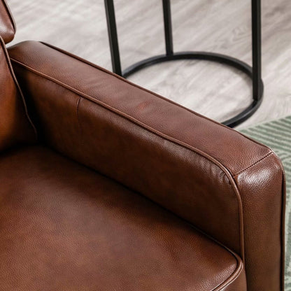 Fauteuil inclinable à bascule, fauteuil en tissu à bascule avec décorations à rivets, fauteuil d'appoint pour salon.