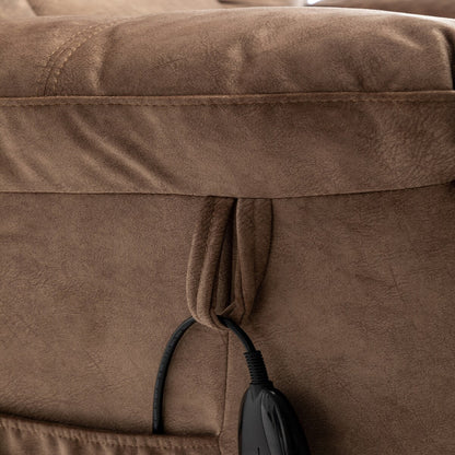 Fauteuil releveur électrique inclinable avec massage et chauffage.