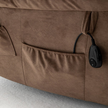 Fauteuil releveur électrique inclinable avec massage et chauffage.