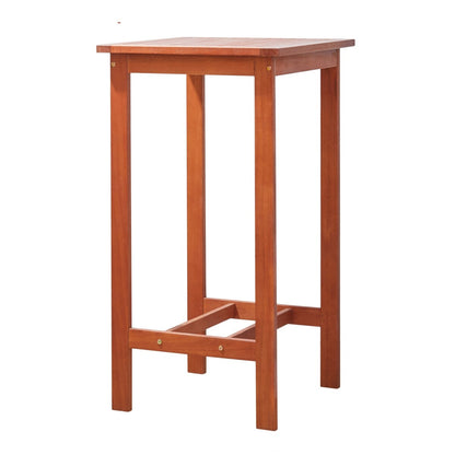 Ensemble table de bar et chaises en bois Emilio