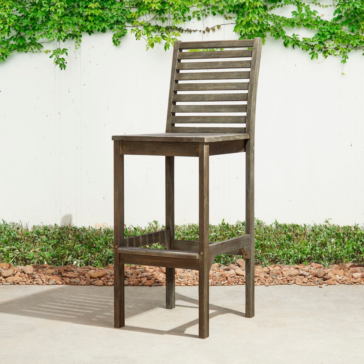 Ensemble table de bar et chaises en bois Emilio