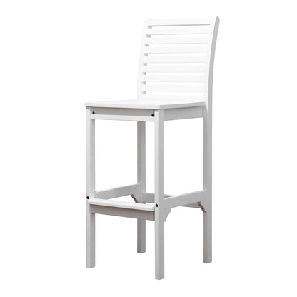 Ensemble table de bar et chaises en bois Emilio