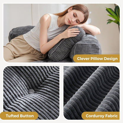 Canapé-lit pliable, canapé de sol en forme de L