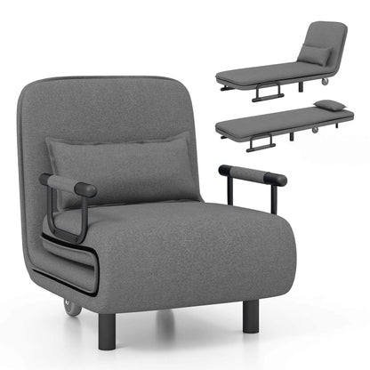 Fauteuil de lit escamotable convertible avec dossier réglable