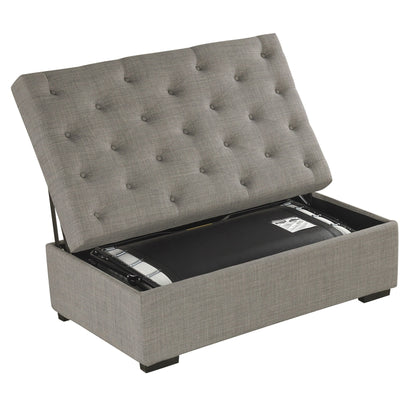 Canapé-lit pliable, pouf 49.6 avec canapé-lit pliable, pouf convertible avec fonction lit avec matelas à mémoire de forme et design capitonné.