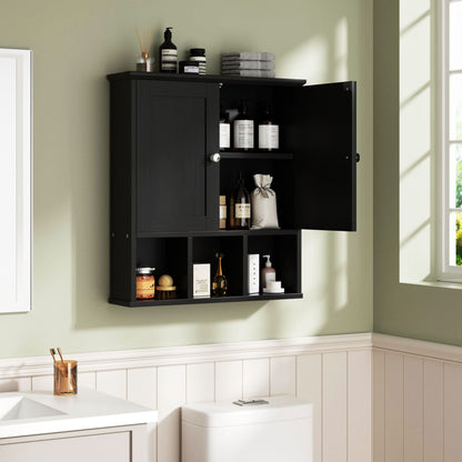 Futzca Bathroom Cabinet Wall Mounted, Storage Cabinet with Doors and Shelves