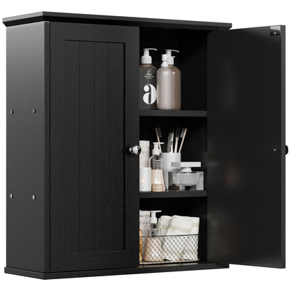 Futzca Bathroom Cabinet Wall Mounted, Storage Cabinet with Doors and Shelves