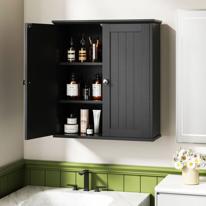 Futzca Bathroom Cabinet Wall Mounted, Storage Cabinet with Doors and Shelves