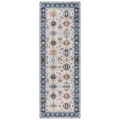 Gertmenian Crystal Print Washable Digital Printed Flat Pile Polyester Slip Resistant Area Rug Collection