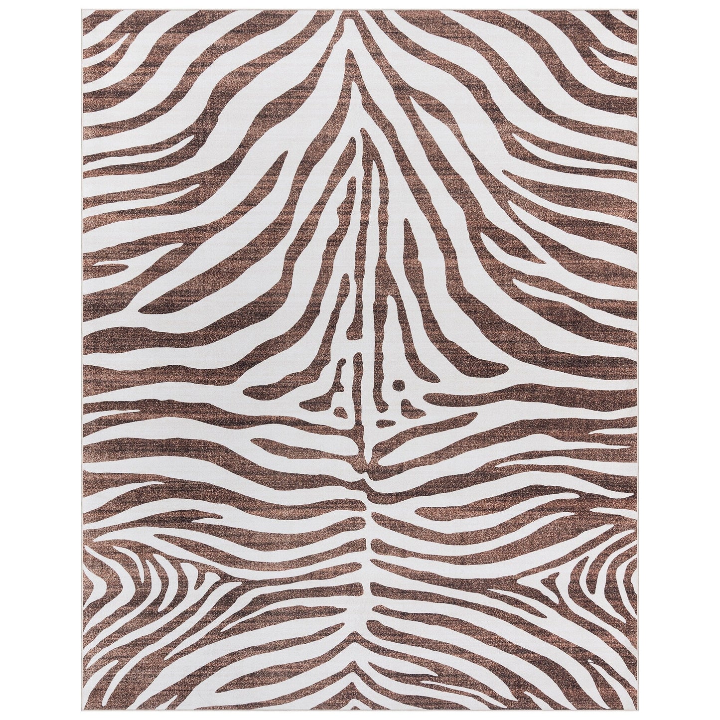 Gertmenian Crystal Print Washable Digital Printed Flat Pile Polyester Slip Resistant Area Rug Collection