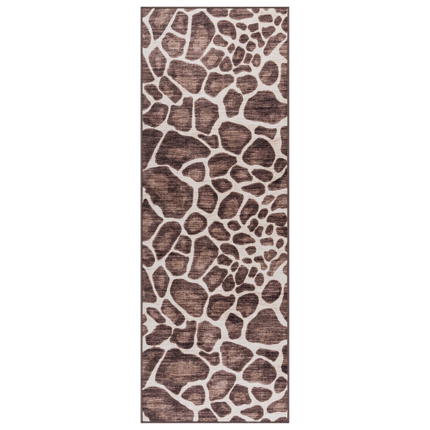 Gertmenian Crystal Print Washable Digital Printed Flat Pile Polyester Slip Resistant Area Rug Collection