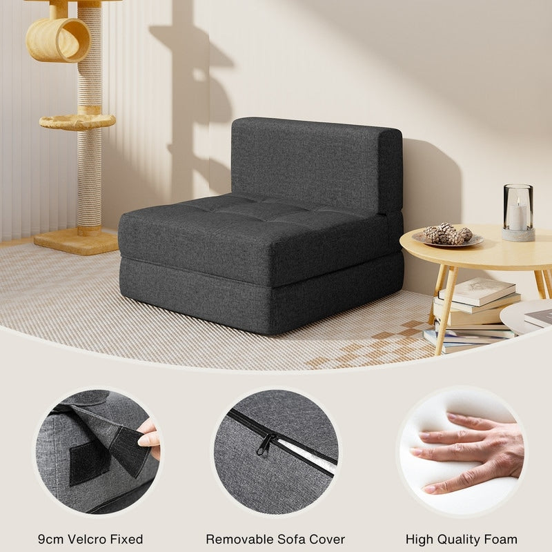 Chaise convertible 3 en 1, chaise à rabat, transat convertible en lit.