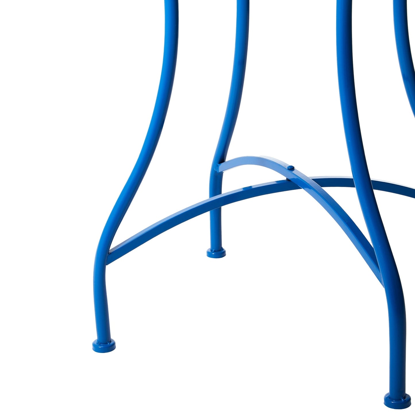 Glitzhome Ensemble de Bistro Pliable en Métal pour Extérieur, 3 Pièces, Table et Chaises de Patio