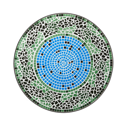 Glitzhome Ensemble de Bistro Pliable en Métal pour Extérieur, 3 Pièces, Table et Chaises de Patio