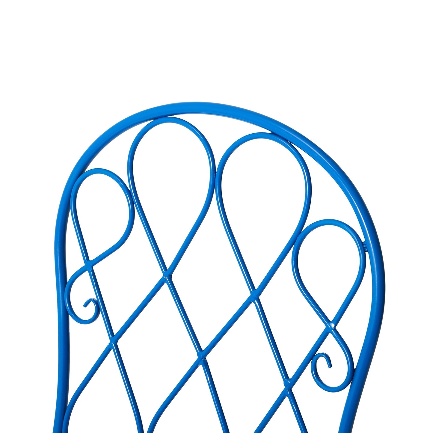 Glitzhome Ensemble de Bistro Pliable en Métal pour Extérieur, 3 Pièces, Table et Chaises de Patio