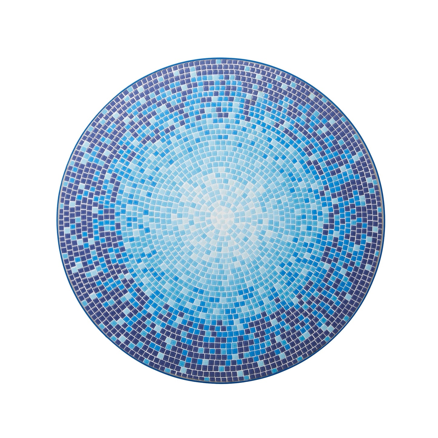 Glitzhome Ensemble de Bistro Pliable en Métal pour Extérieur, 3 Pièces, Table et Chaises de Patio