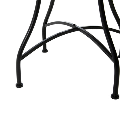 Glitzhome Ensemble de Bistro Pliable en Métal pour Extérieur, 3 Pièces, Table et Chaises de Patio