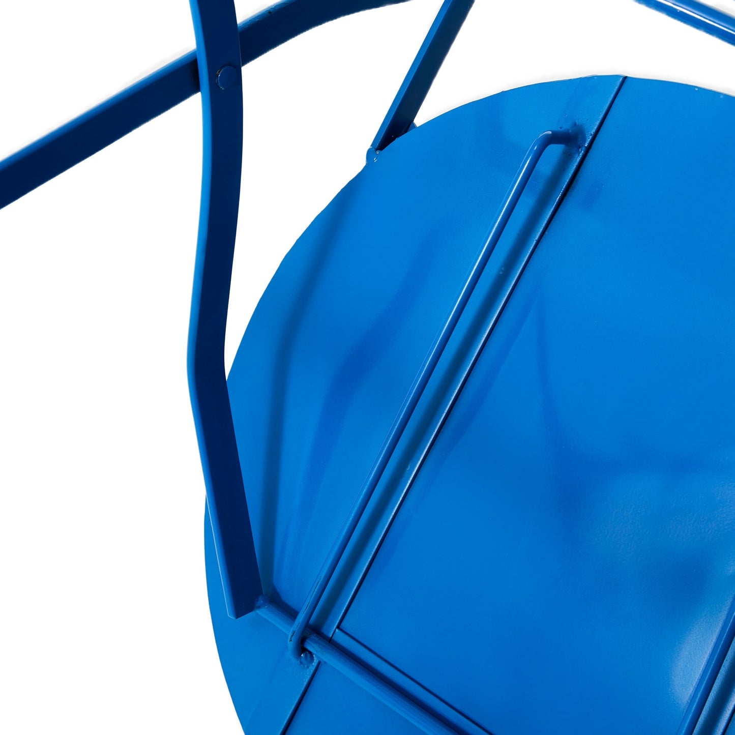 Glitzhome Ensemble de Bistro Pliable en Métal pour Extérieur, 3 Pièces, Table et Chaises de Patio