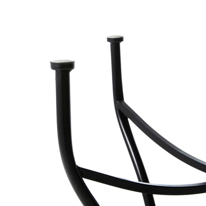 Glitzhome Ensemble de Bistro Pliable en Métal pour Extérieur, 3 Pièces, Table et Chaises de Patio