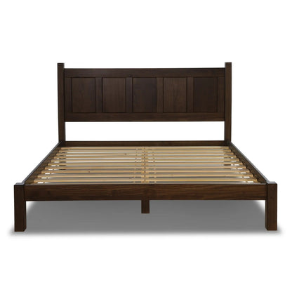 Grain Wood Furniture Shaker Solid Wood Panel Platform Bed