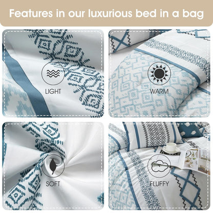 Ensemble de Couette Nanshing Trina 15 Pièces Brodé Bohème