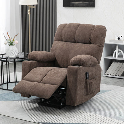 HOMCOM Fauteuil inclinable électrique à levage motorisé pour personnes âgées, fauteuil inclinable de salon surdimensionné avec télécommande