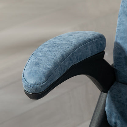 HOMCOM Chaise de bureau de massage à vibration avec dossier haut et 6 points de vibration, beige