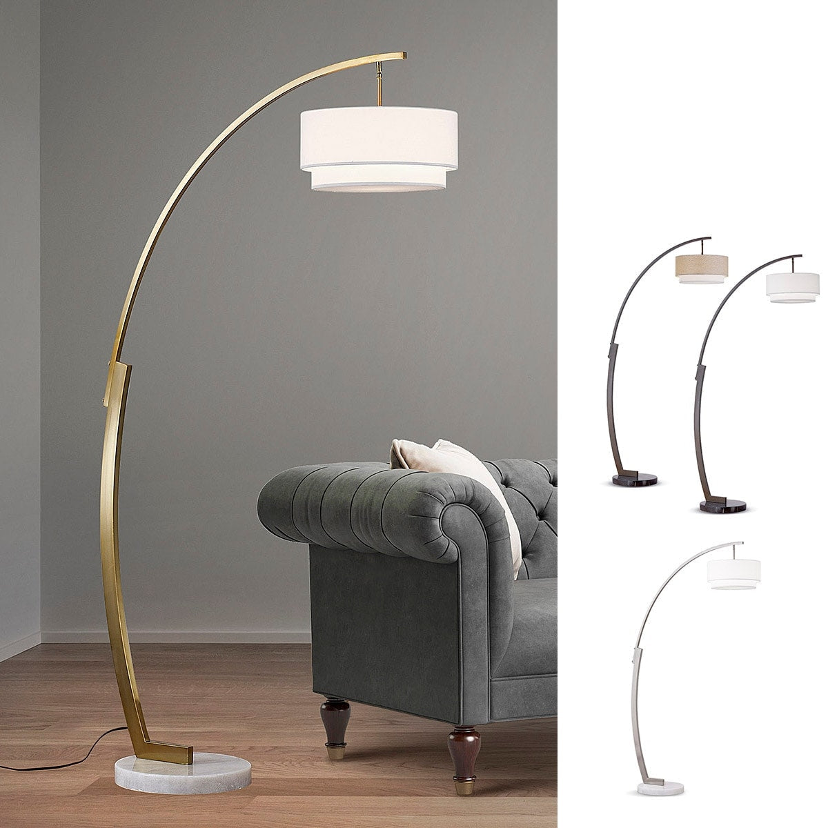 Lampe de sol en métal HOMEGLAM ARC 81H
