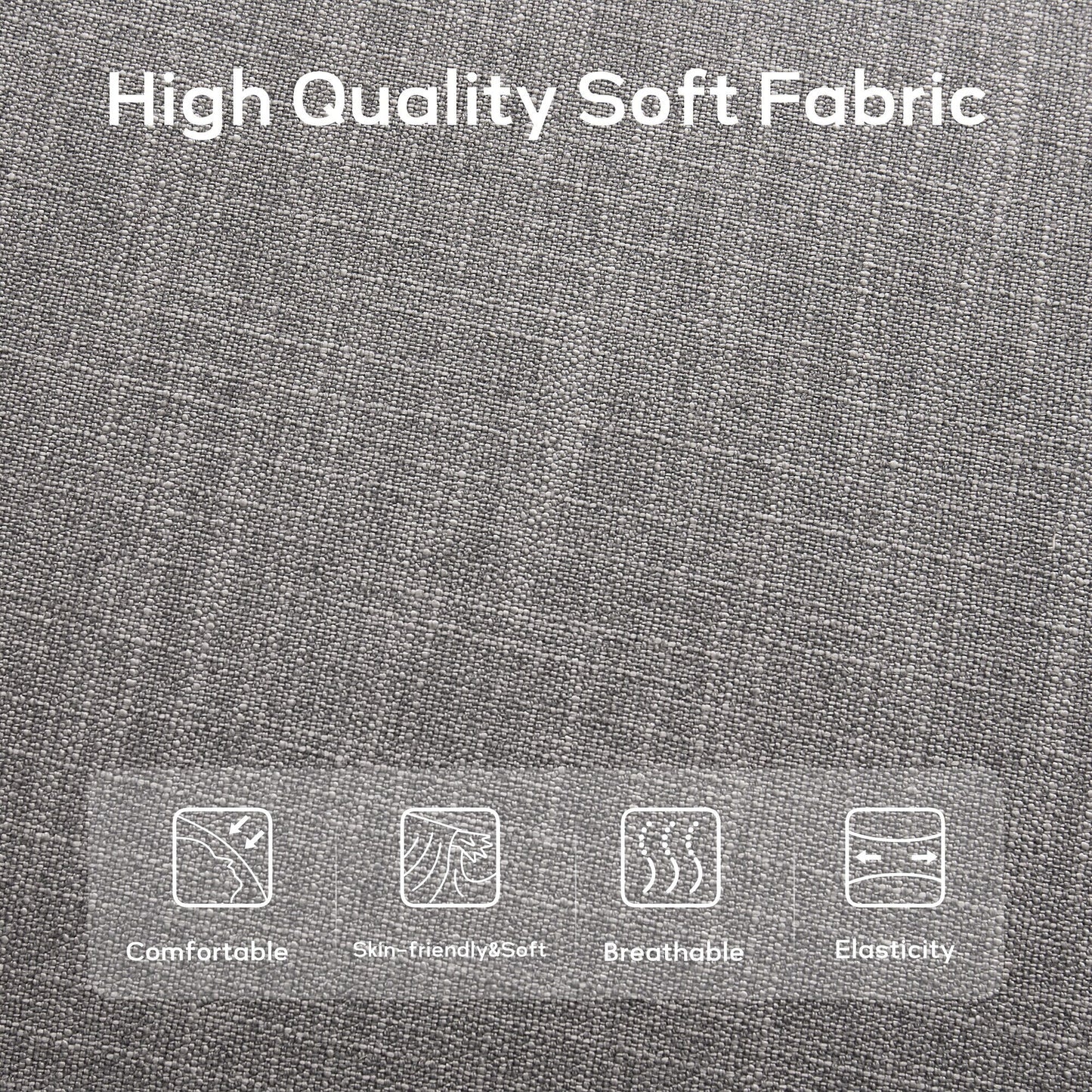 Banc d'entrée recouvert de tissu, banc de chambre à coucher pour le pied du lit, beige, en bois massif, 44 pouces