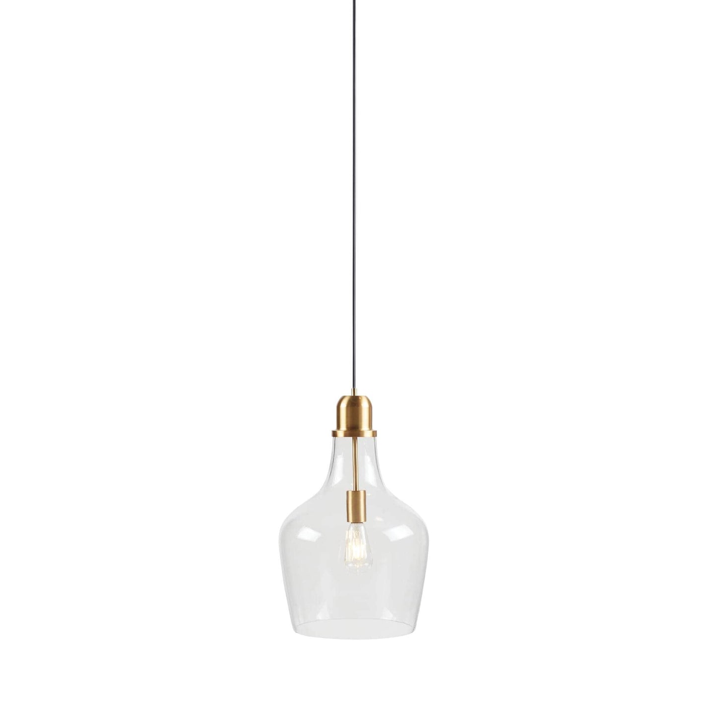 INK+IVY Auburn Bell Shaped Hanging Glass Pendant Light