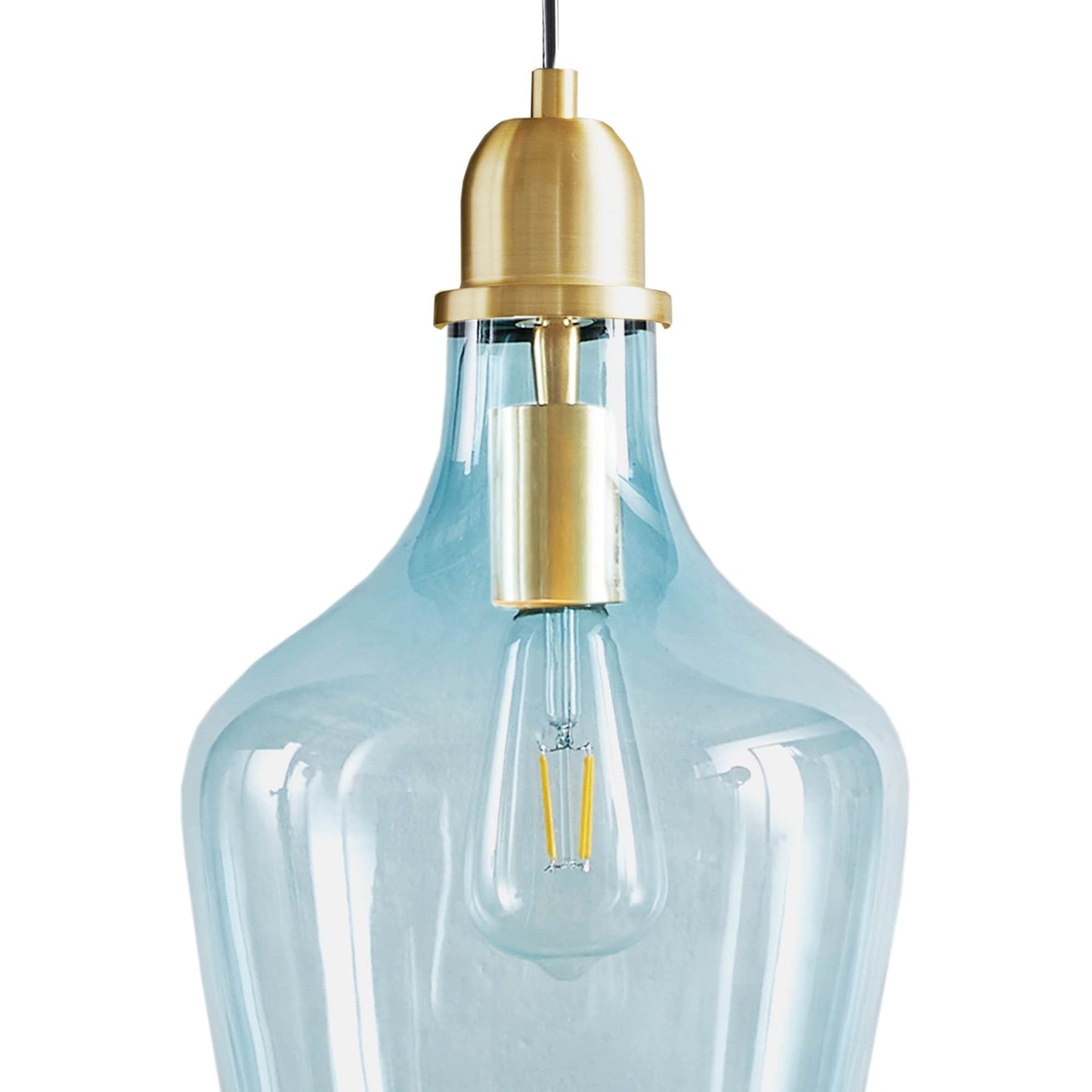 INK+IVY Auburn Bell Shaped Hanging Glass Pendant Light