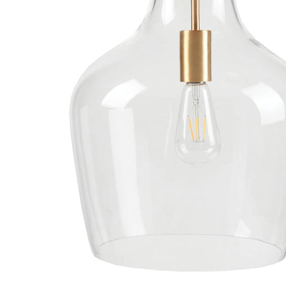 INK+IVY Auburn Bell Shaped Hanging Glass Pendant Light