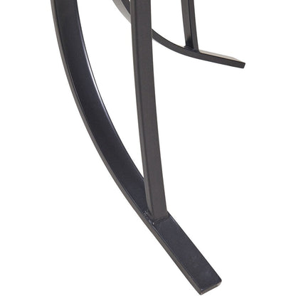 Ensemble de salle à manger Hanover Lavallette 5 pièces en bleu océan avec 4 chaises fixes, table ronde en verre de 52 pouces, parasol et socle.