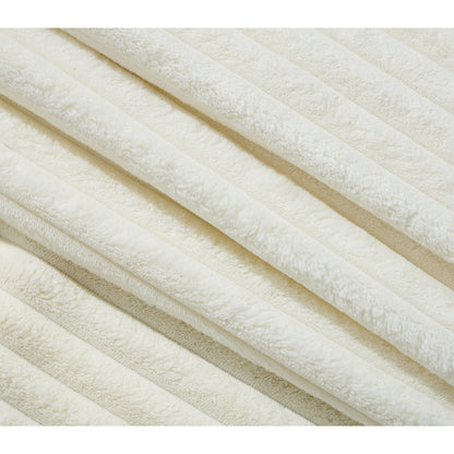 Canapé-lit en velours côtelé surdimensionné Harmonia 109 W, chaise longue double avec assise profonde et 4 coussins