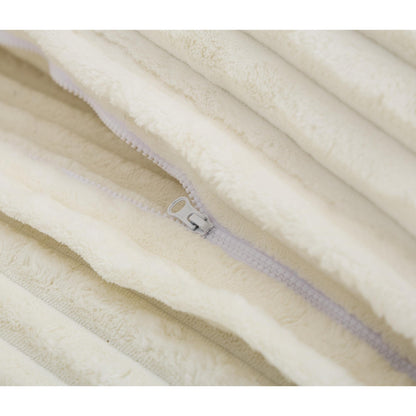 Canapé-lit en velours côtelé surdimensionné Harmonia 109 W, chaise longue double avec assise profonde et 4 coussins