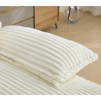 Canapé-lit en velours côtelé surdimensionné Harmonia 109 W, chaise longue double avec assise profonde et 4 coussins