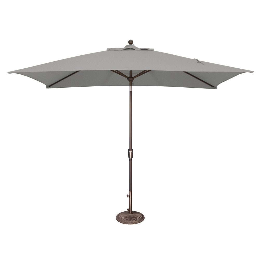 Parasol inclinable rectangulaire SimplyShade Catalina de 3 mètres avec bouton-poussoir