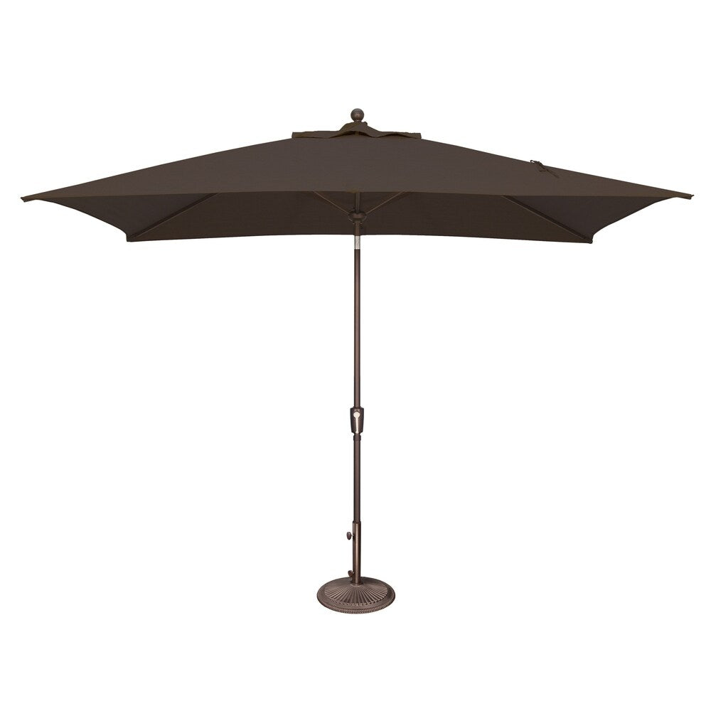 Parasol inclinable rectangulaire SimplyShade Catalina de 3 mètres avec bouton-poussoir