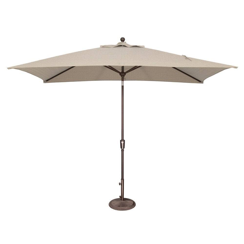 Parasol inclinable rectangulaire SimplyShade Catalina de 3 mètres avec bouton-poussoir