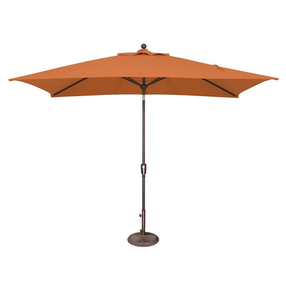 Parasol inclinable rectangulaire SimplyShade Catalina de 3 mètres avec bouton-poussoir
