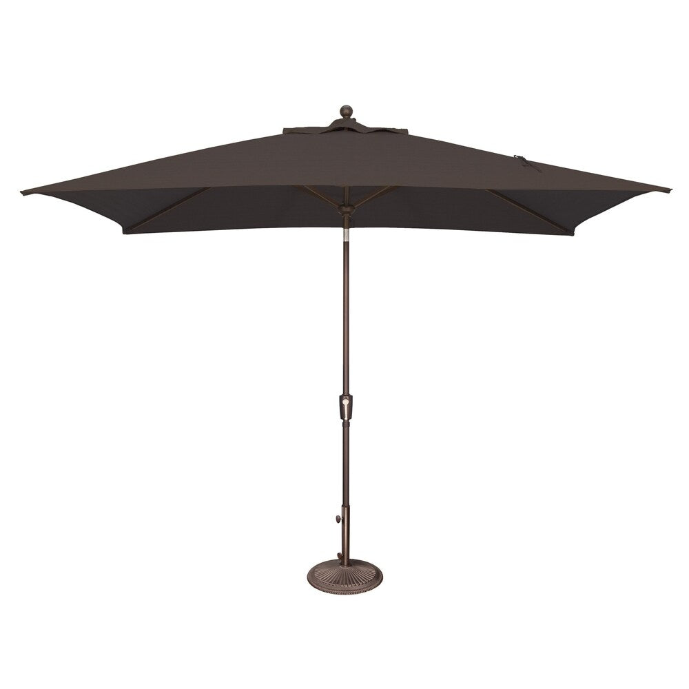 Parasol inclinable rectangulaire SimplyShade Catalina de 3 mètres avec bouton-poussoir