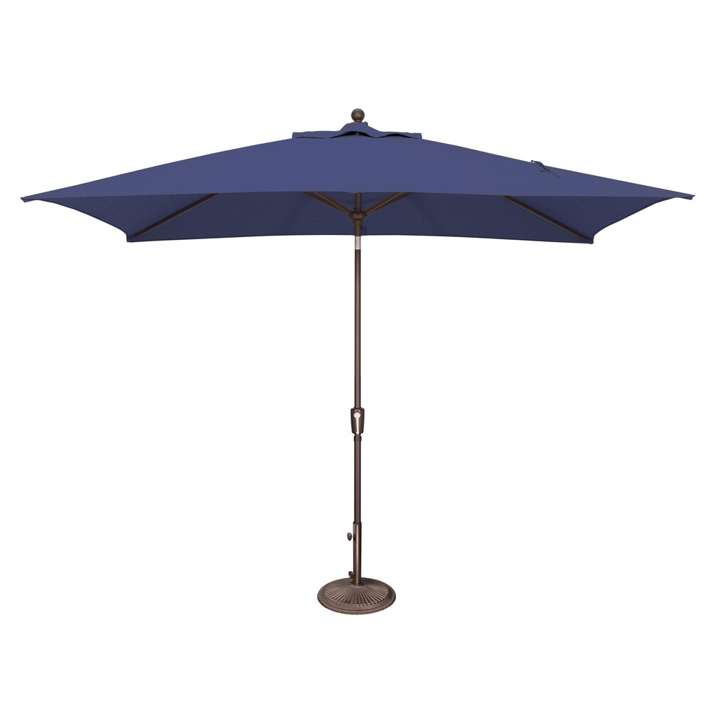 Parasol inclinable rectangulaire SimplyShade Catalina de 3 mètres avec bouton-poussoir
