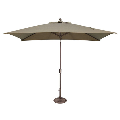 Parasol inclinable rectangulaire SimplyShade Catalina de 3 mètres avec bouton-poussoir