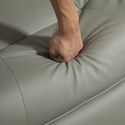 Fauteuil inclinable pivotant à base manuelle réglable en simili cuir avec repose-pieds confortable et relaxant de HomCom