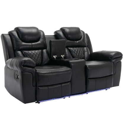 Fauteuil inclinable manuel pour home cinéma avec rangement intégré