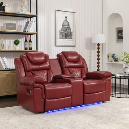 Fauteuil inclinable manuel pour home cinéma avec rangement intégré