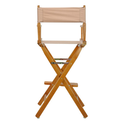 Honey Oak Frame 30-inch Director's Chair