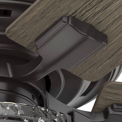 Ventilateur de plafond Hunter 52 Canyon Ridge pour intérieur/extérieur avec éclairage LED, télécommande - Style rustique, industriel, campagnard